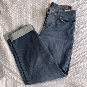 Dark blue wash Mom jeans